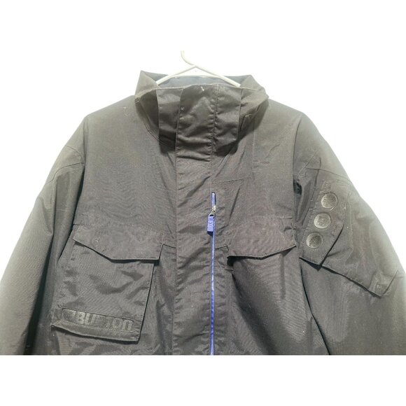 Burton Head Porter Plus Utility Jacket Men Medium Black Nylon Pocket Snow Winter - Picture 5 of 16